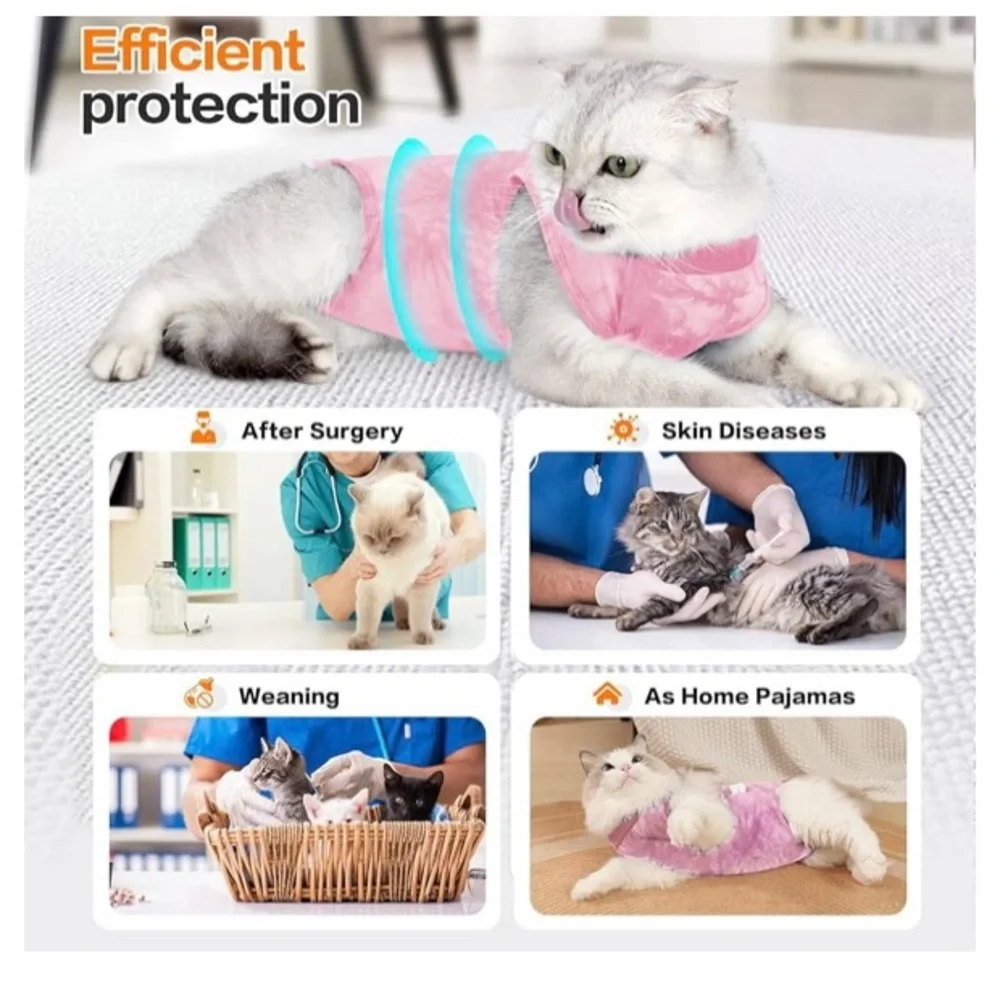 Cat recovery suit After surgery size medium. Used once.